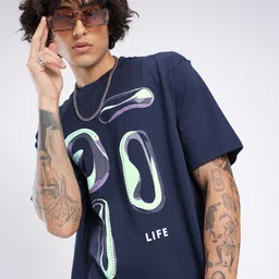 glitchez Modern Cool Graphic Printed Relaxed Fit T-shirt-picture-12