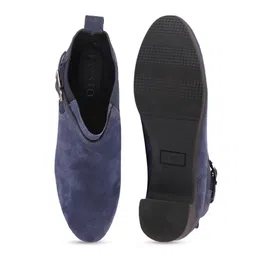 FAUSTO Women Buckled Block Heeled Chelsea Boots image 5