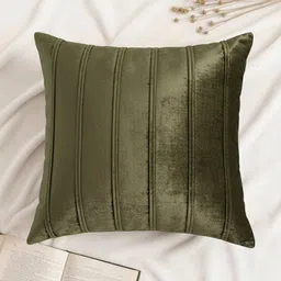 Khooti Green Striped Square Cushion Covers-image-14
