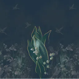 SPACES Elegance Noir Indian Teal Cotton Breathable Digitally Floral Printed Large Bedsheet image 5