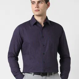 Van Heusen Striped Spread Collar Formal Pure Cotton Slim Fit Shirt-picture-23