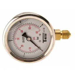 Sferaco G 1/4 Analogue Pressure Gauge 4 bar Bottom Entry 63 mm Outside Diameter With RS Calibration, 1613004-picture-21