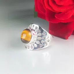 Zhupuk Silver-Plated Stone-Studded Finger Ring-picture-10