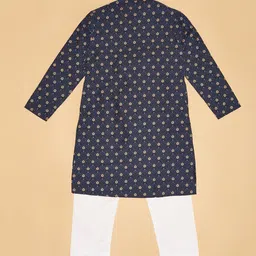 indus route by Pantaloons Boys Ethnic Motifs Printed Regular Kurta with Pyjamas image 3
