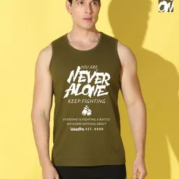 WOOSTRO Men Cotton Pack of 2 Typography Printed Sleeveless Slim Fit T-shirt-image-19