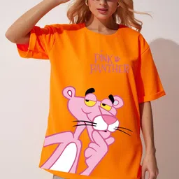 RAYACLOSET Women Printed Applique T-shirt-image-66