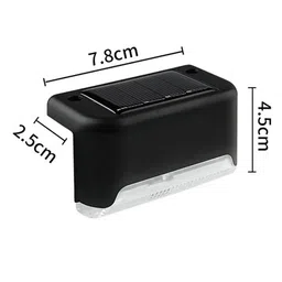 glun GLUN® Deck Solar Light, Rechargeable LED Decorative Lamp, Solar Panel Lights for Outdoor Decks, Railing, Stairs, Step, with IP65 Protection Wide Angle Lighting Pack of 1 image 5