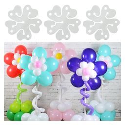 Bubble Trouble Reusable Flower Shape Balloon Clips Holders Sticker - White-picture-16
