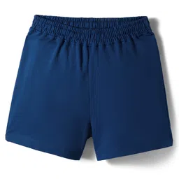 kookie kids india Kookie Kids Looper Knit Above Knee Length Comfort Fit Shorts - Navy Blue-picture-15