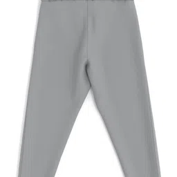 Nautinati Cotton Lycra Knit Heart Glitter Printed Leggings - Grey image 3