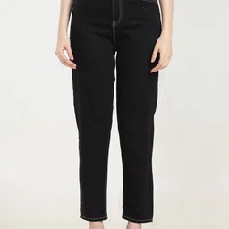URBAN POCHE Women Mom Fit High-Rise Cotton Jeans-image-8