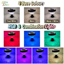 Epyz 2W Solar Panel 34 LEDs Triangle Shape Solar Post Light image 4