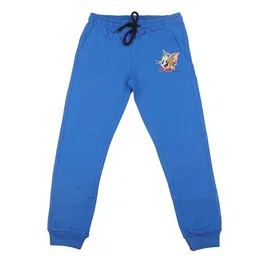 Tom & Jerry Unisex Kids Blue Solid Joggers-picture-13