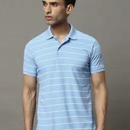 OGEN Men Striped Polo Collar Pockets T-shirt-picture-33