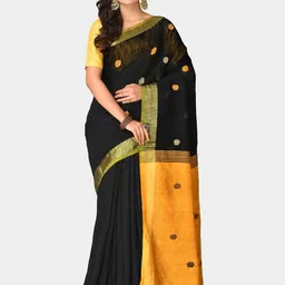 Crochetin Woven Design Zari Saree-picture-28