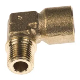 Legris Brass Pipe Fitting 90° Threaded Elbow Male R 1/4 inch to Female G 1/4in, 0144 13 13 (Pack of 5 Pcs) image 3