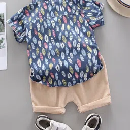 LULU & SKY Boys Printed Shirt with Shorts image 5