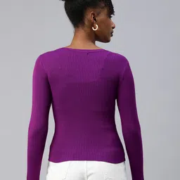 London Rag Geometric Self Design Boat Neck Pullover image 3