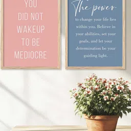 WALLLANE Brown Wood Wall Art image 2