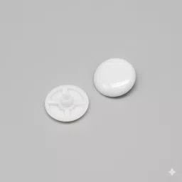 Ebco Cap White Finish Compatible for Minifix MF16/18/25, MFC1 (Pack of 10000) image 3