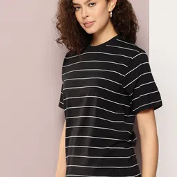 DILLINGER Striped Oversized Pure Cotton T-shirt image 5