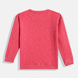 Monte Carlo Girls Coral Typography Printed Stone Embellished Sweatshirt image 2