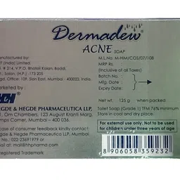 DERMADEW - Pack of 125G Acne Soap image 2