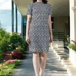 IUGA Print Bodycon Dress image 5