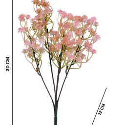 Myntra Elegant Homes Peach 2 Pieces Gypsophilia Babys Breath Artificial Flowers image 4