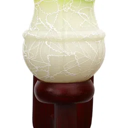 1ST TIME Green & White Colourblocked Wood Contemporary Rectangle Shaped Wall Lamp image 2