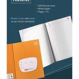 Target Publications Single Line Interleaf Notebooks Pack of 11 -  172 Pages Each image 2