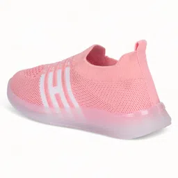 Lil Lollipop Striped Pattern Detailed Musical Slip On Booties - Pink image 4