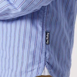 One Friday Boys Classic Vertical Striped Pure Cotton Casual Shirt image 5