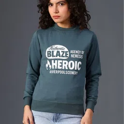 LIMEROAD Women Printed Sweatshirt image 3