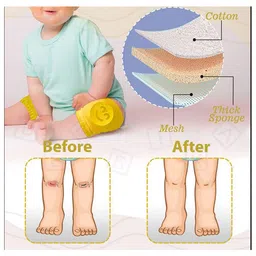 INPOUT Ultra Protective Anti-Slip Stretchable Kids 3 Pairs Knee/Elbow Cap - Color may vary image 4
