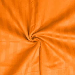 Sleeping Owls Orange Striped 210 TC Single Bedsheet with 1 Pillow Covers-picture-39