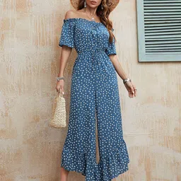 Outzidr Women Floral Printed Maxi Dress-image-65