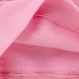 Little Kangaroos Full Sleeves Sweatshirt Heart Applique & Text Print - Pink image 5