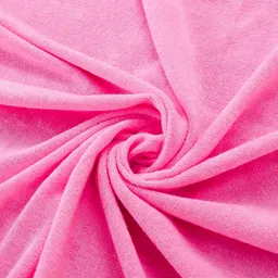 Babyhug Terry Hooded Towel Strawberry Embroidery L 75 x B 75 cm - Pink image 5
