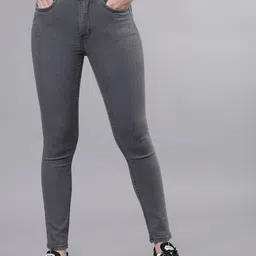 Tokyo Talkies Women Grey Super Skinny Fit Mid-Rise Clean Look Stretchable Jeans image 1