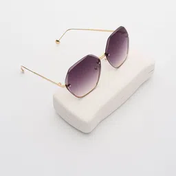 PELLE LUXUR Women Rectangle Sunglasses with UV Protected Lens PL25GS320-image-78