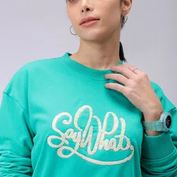 Freehand by The Indian Garage Co Women Typography Sweatshirt-picture-41