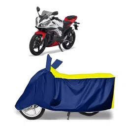 Auto Pearl Two Wheeler Cover for Yamaha YZF-R15 V2 BS6 - Yellow, Blue-picture-32