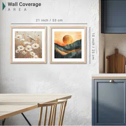 WALLLANE Set of 2 Abstract Wood Wall Art image 2