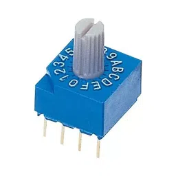 NIDEC COMPONENTS ROTARY CODE SW, 16POS, HEX, 0.1A, 5V, S-1110A-image-45