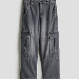 H&M Baggy Fit Cargo Jeans image 3