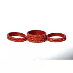 Adiba Fashion Factory Red Glass Artificial Stones Bangle image 2