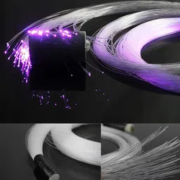 CLOUDSALE ; Your Store. Your Place Ceiling Light Kit, 16W Rgbw App + Remote Control Fibre Optic Light, with 380 Pieces 0.75Mm 3M Fibres+28Key Rf Remoter Control, for Decoration in Ceiling image 2