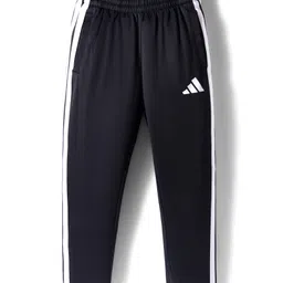 Adidas Kids Knit Full Length Trackpant with Tape Detailing - Black-image-85