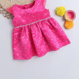 MANY FROCKS & Girls Conversational Print Satin Fit & Flare Dress-picture-39